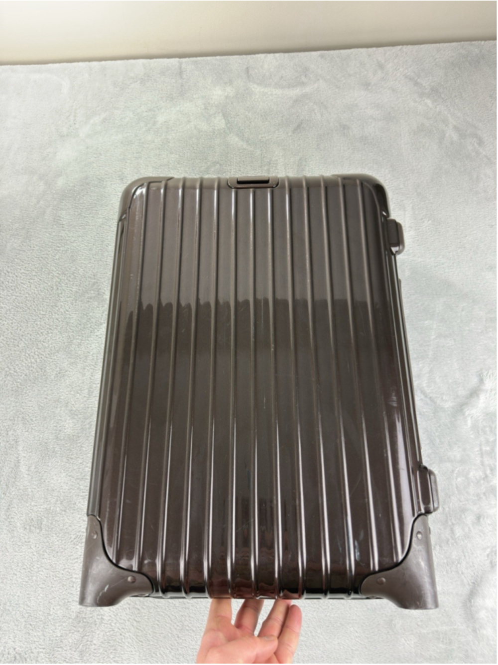 VTG Rimowa Salsa Deluxe 32L Brown 2 Wheel Polycarbonate Carry-on 852.52 Serial